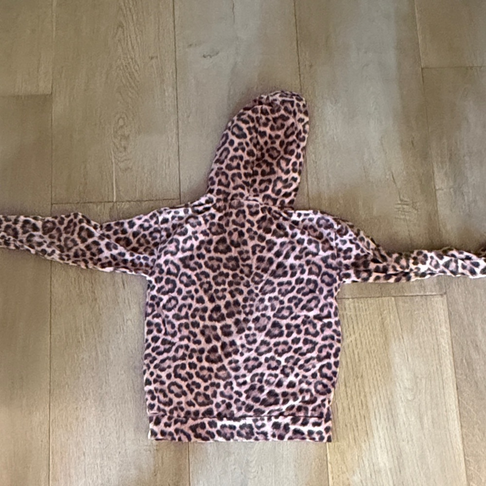Molo Pink and Black Leopard Print Hoodie - Picture 4 of 4